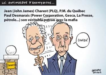 Charest et Desmarais - caricature garnotte copie
